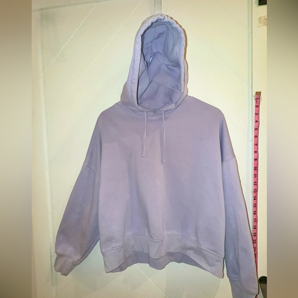 Stanley Stella Nora crop lavender Pullover Hoodie Medium cropped organic premium - Picture 2 of 12